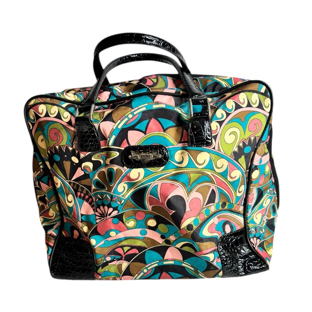 Kathy Van Zeeland Weekender Bag featuring a groovy hippie-style